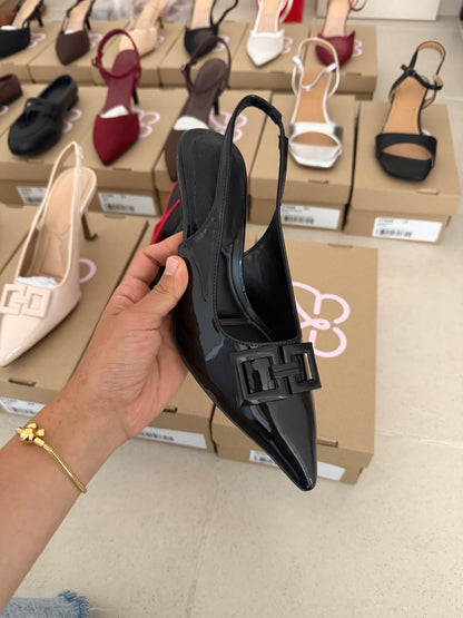 274AR Zapatilla Sintético Charol Negro