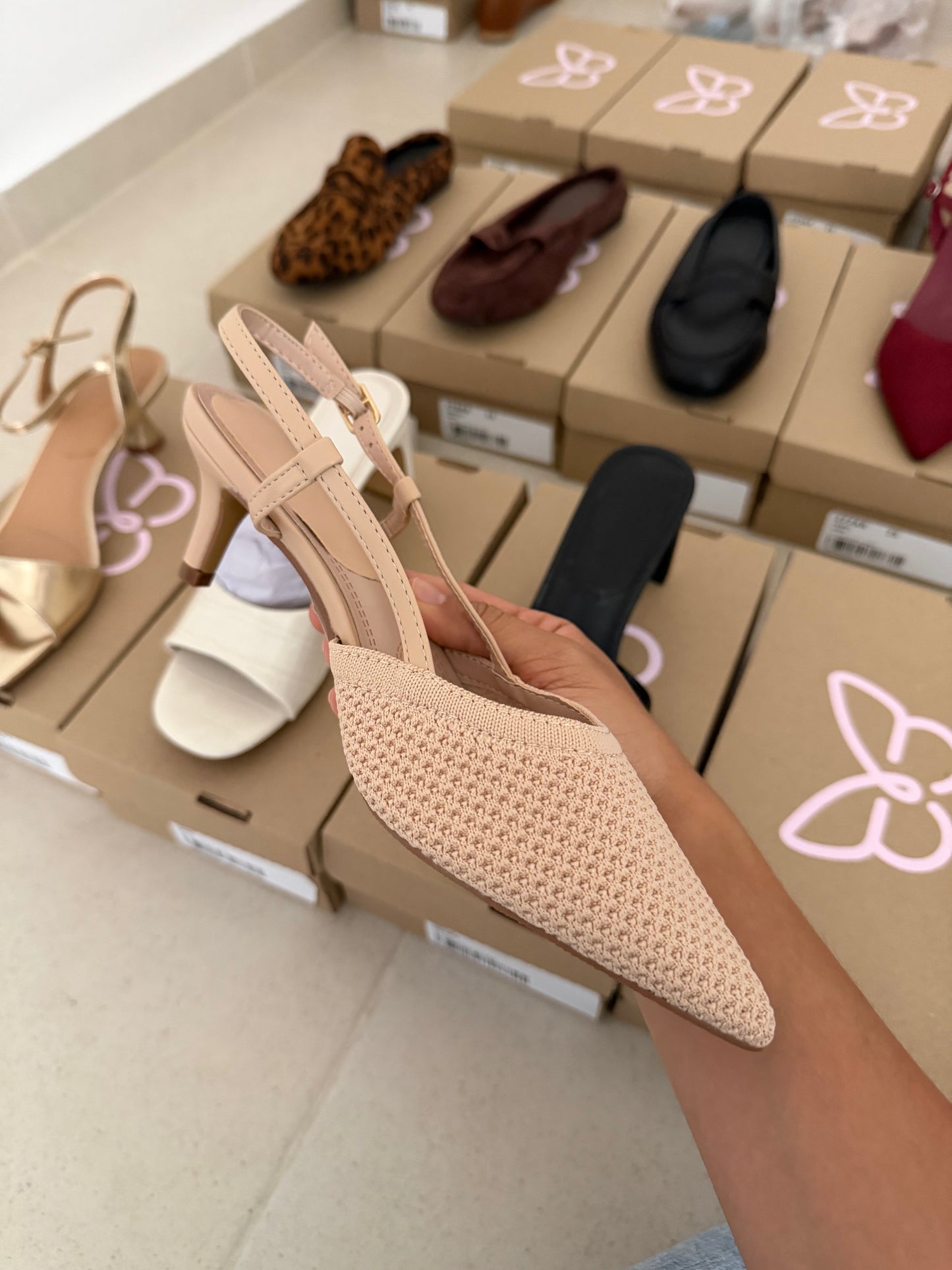 273AR Zapatilla Textil Nude