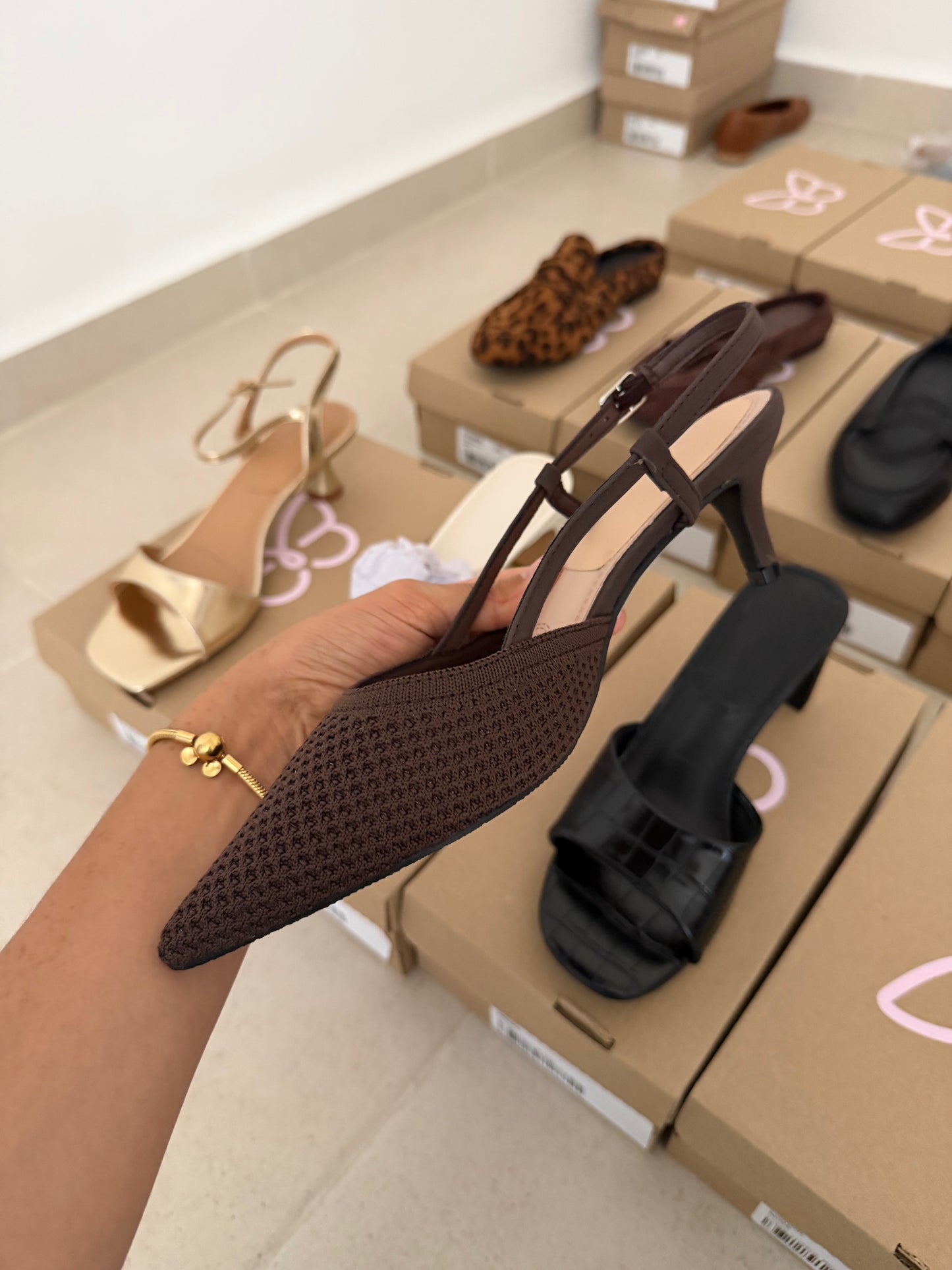 273AR Zapatilla Textil Café