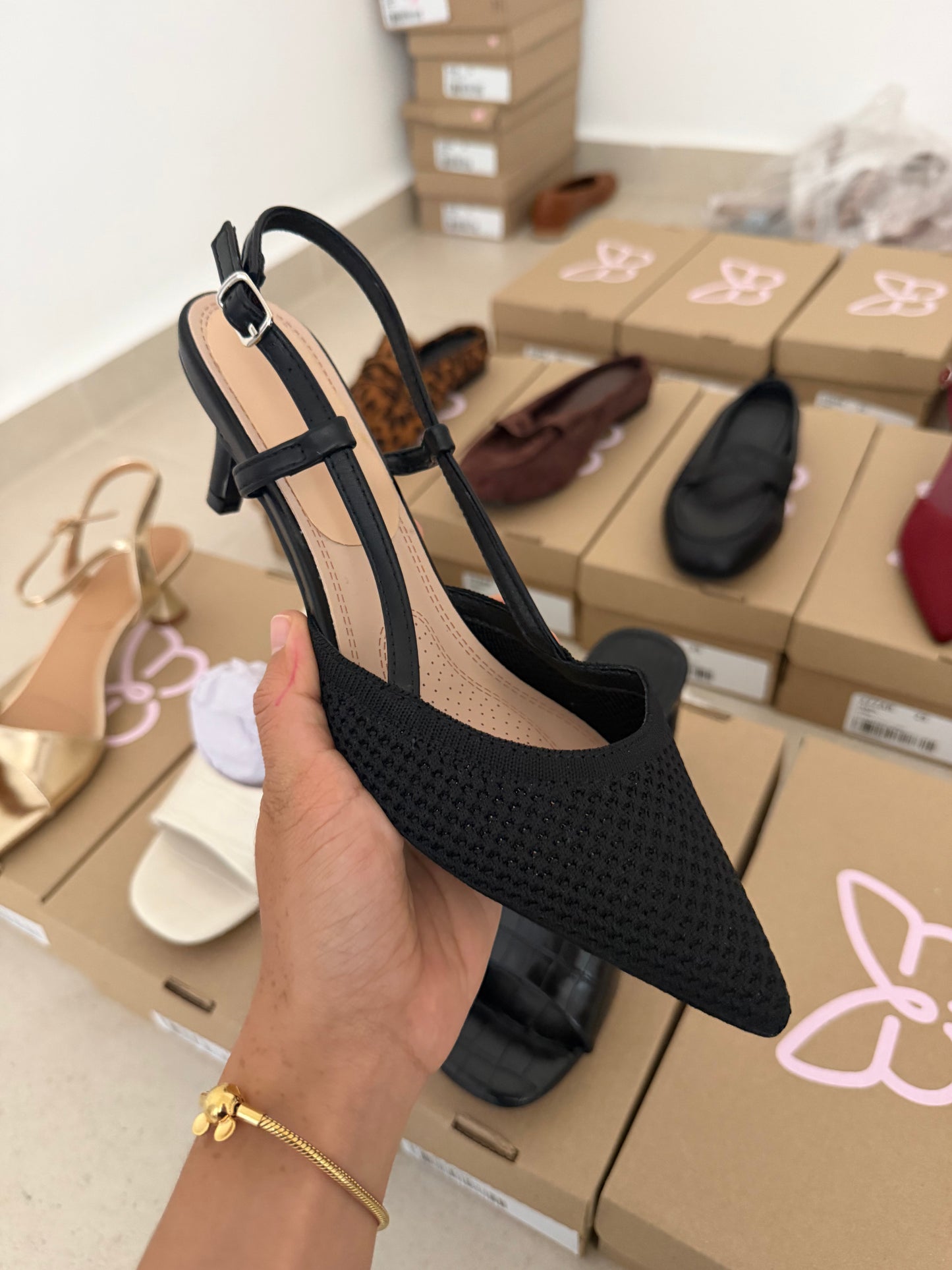 273AR Zapatilla Textil Negro