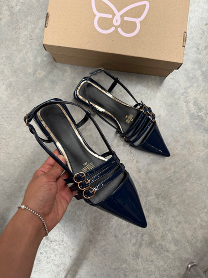 1507 Zapatilla Sintético Charol Marino