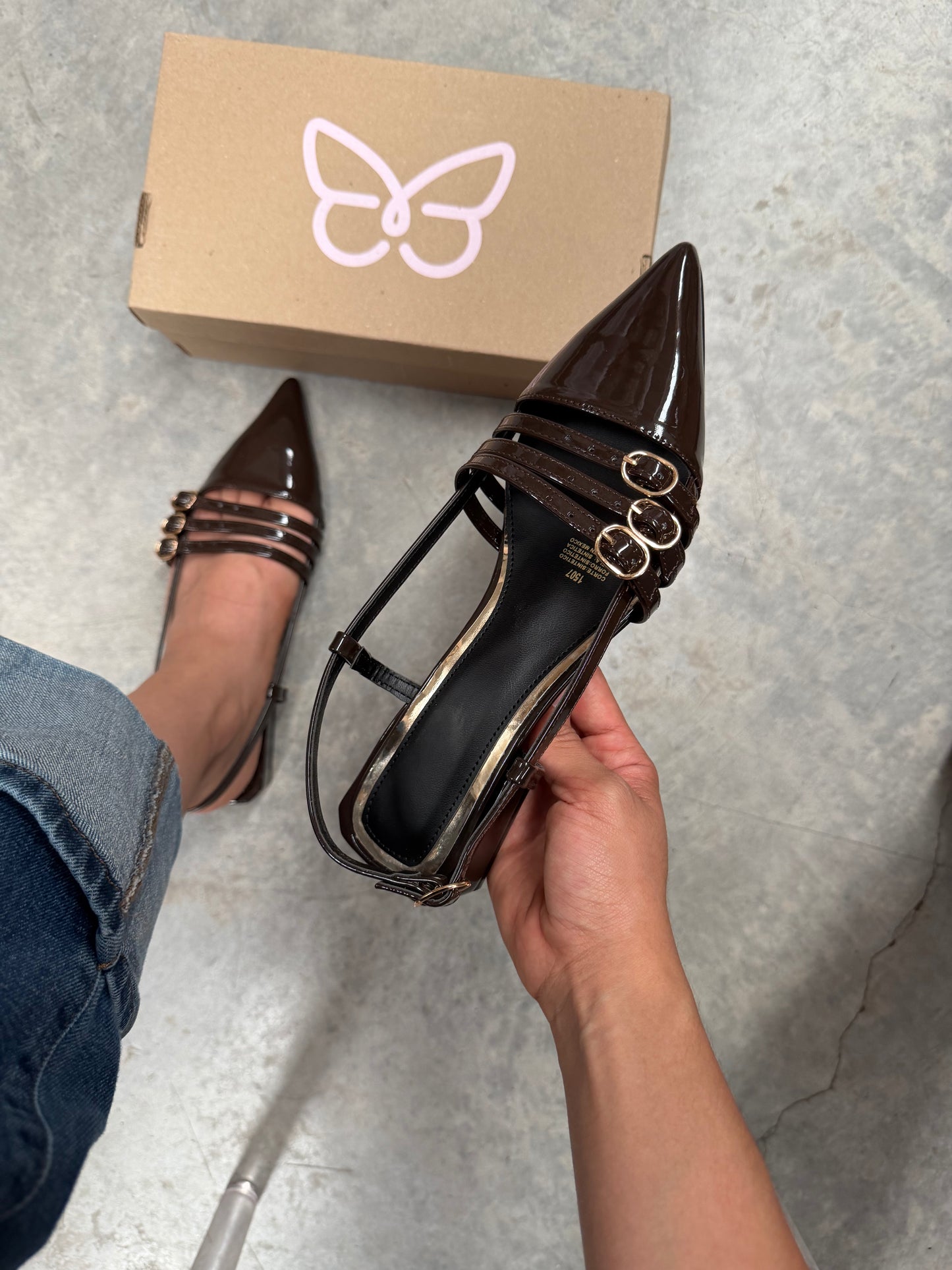1507 Zapatilla Sintético Charol Testa
