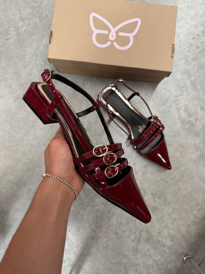 1507 Zapatilla Sintético Charol Vino