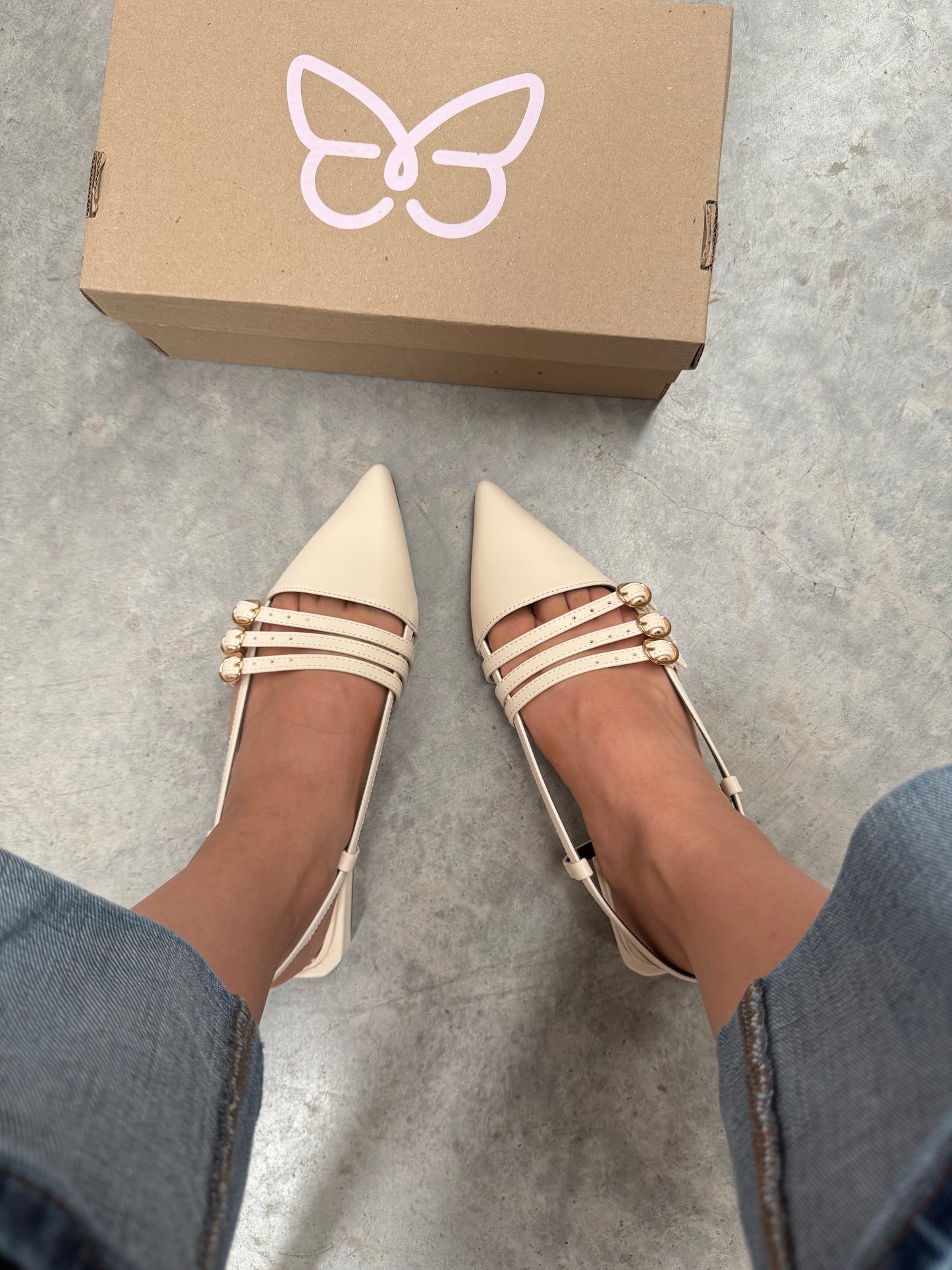1507 Zapatilla Sintético Nairobi Mantequilla