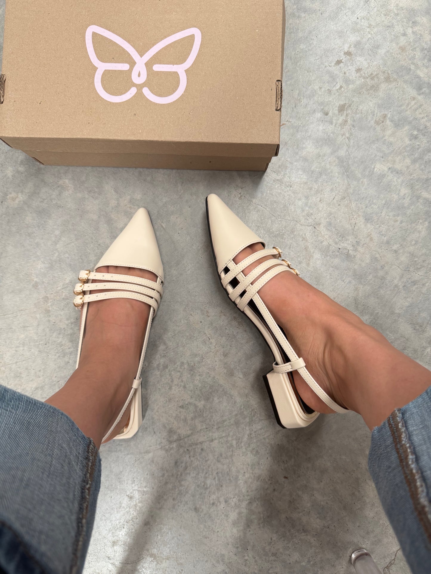 1507 Zapatilla Sintético Nairobi Mantequilla