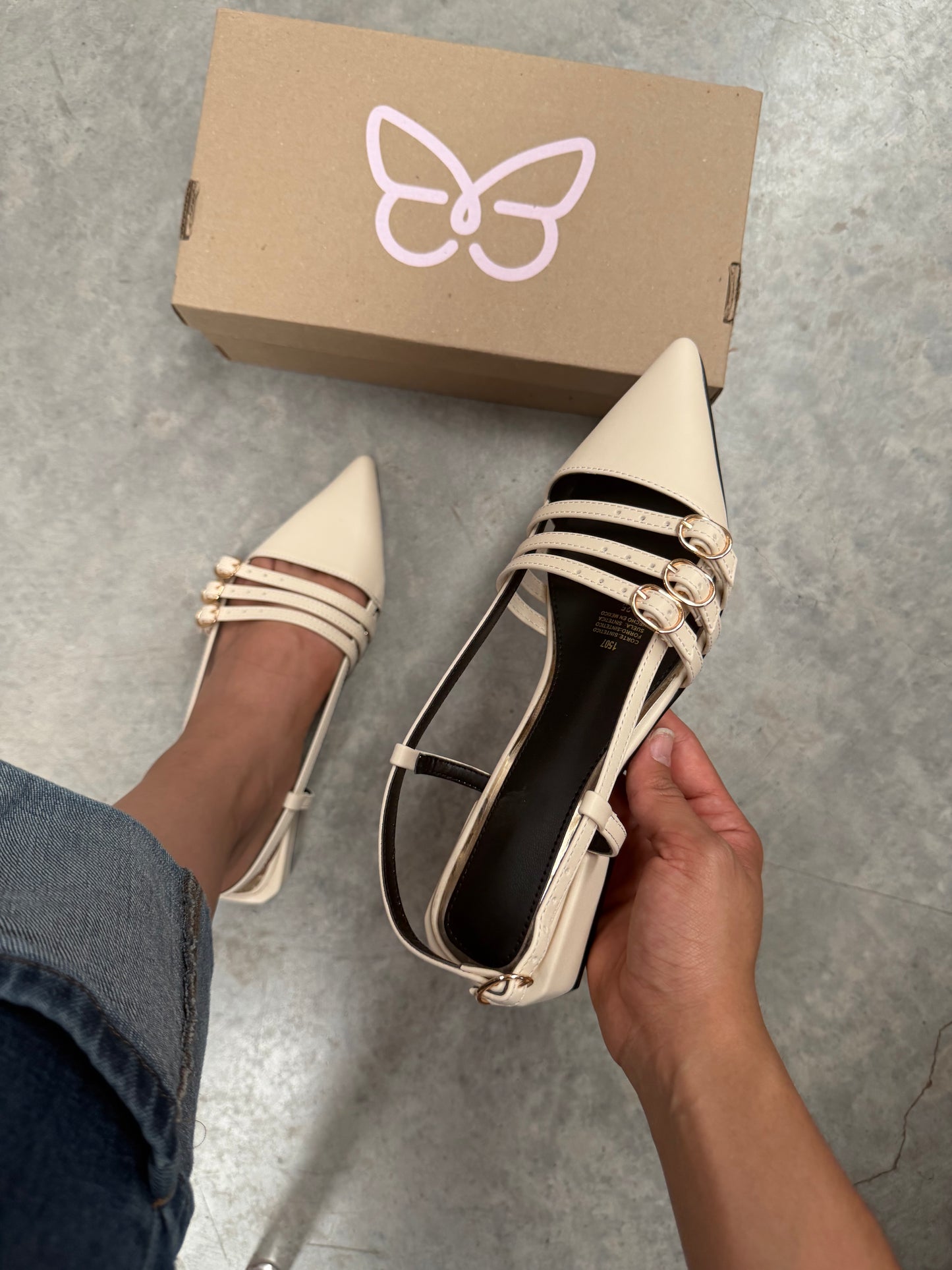 1507 Zapatilla Sintético Nairobi Mantequilla