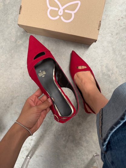 1509 Zapatilla Sintético Durazno Rojo