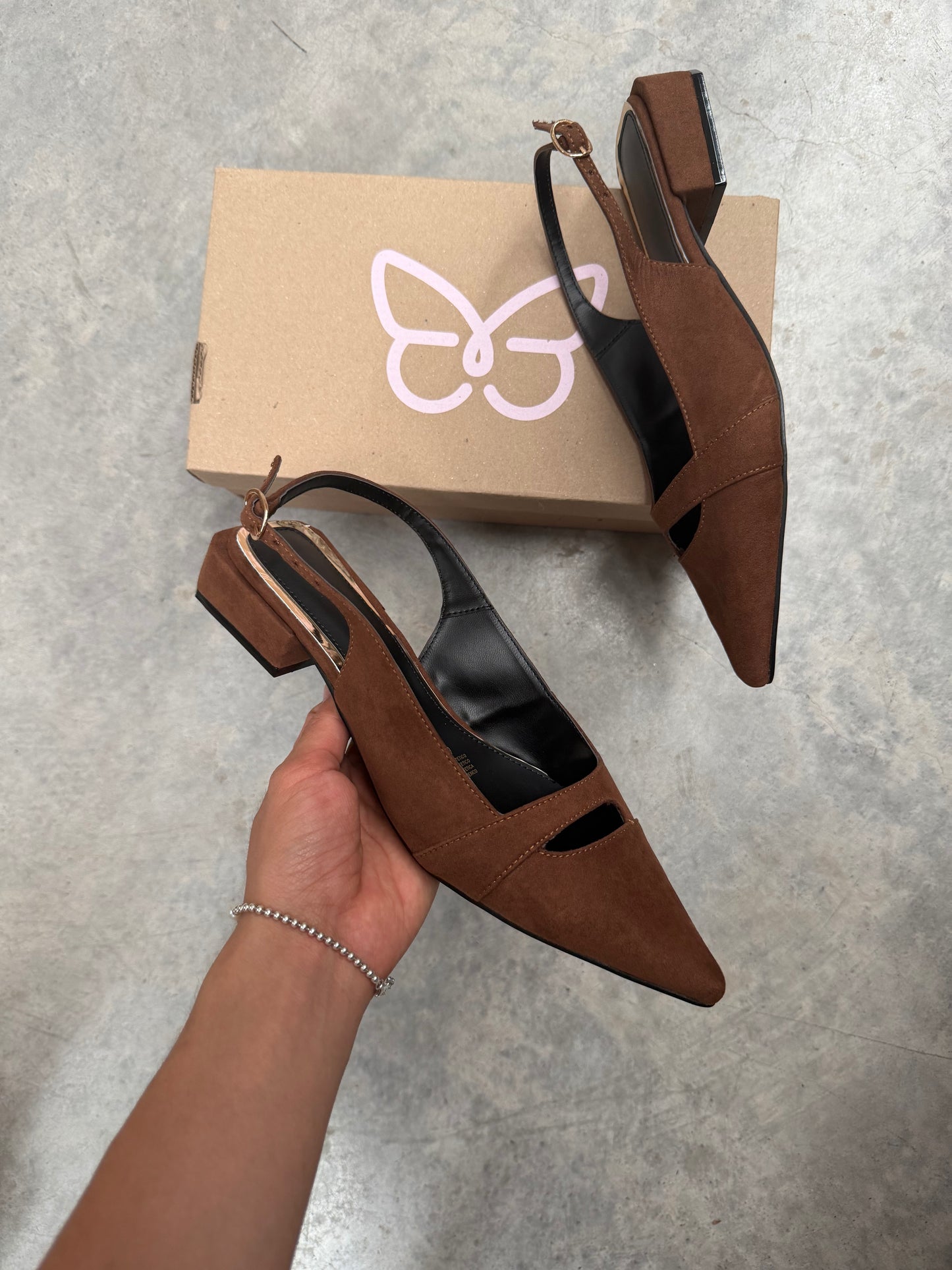 1509 Zapatilla Sintético Durazno Madera