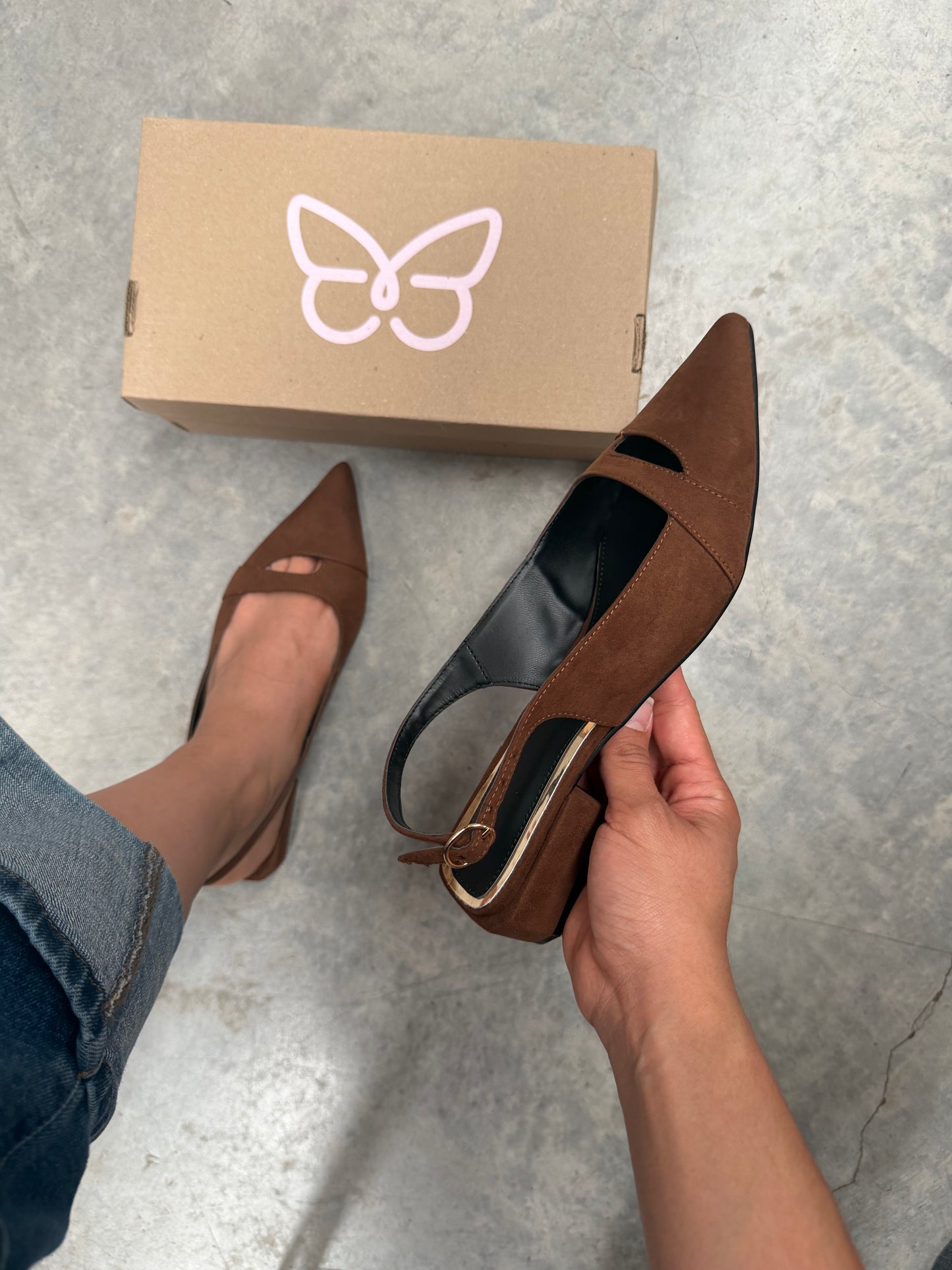 1509 Zapatilla Sintético Durazno Madera