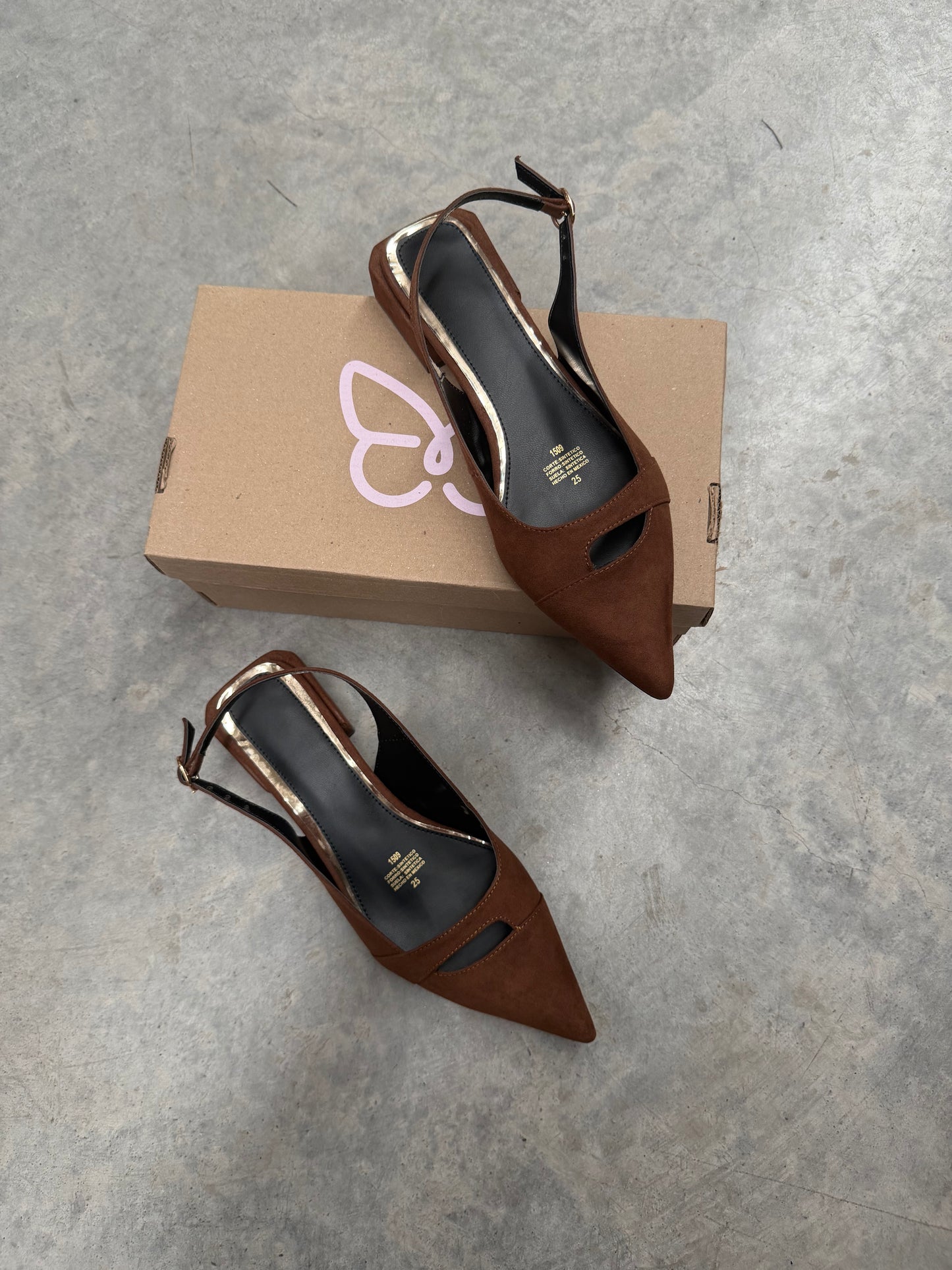1509 Zapatilla Sintético Durazno Madera