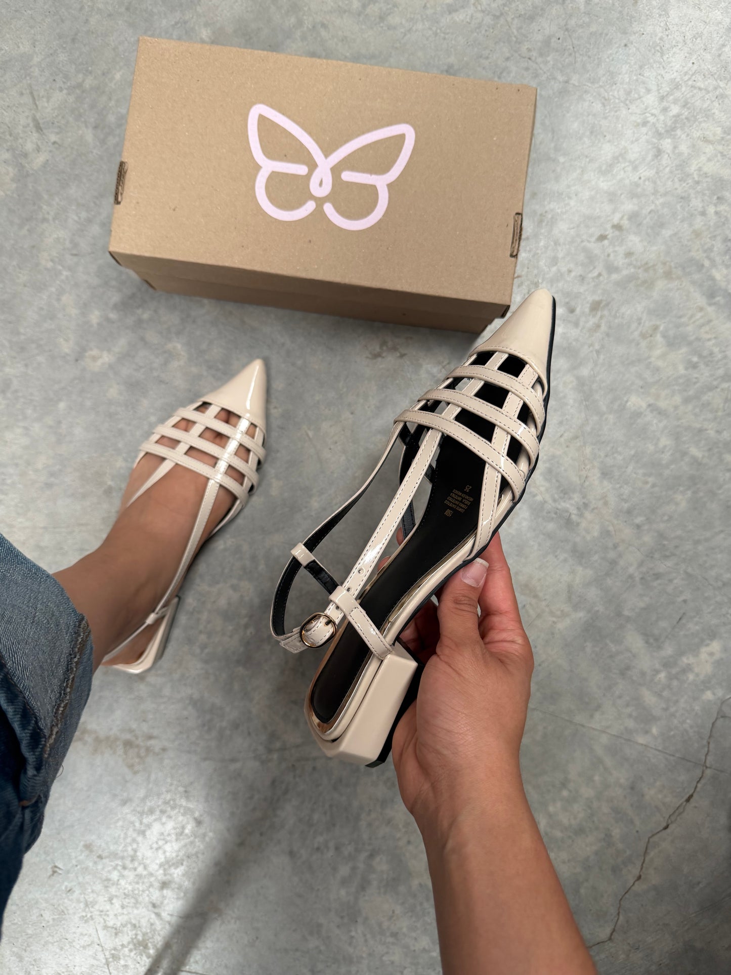 1508L Zapatilla Sintético Charol Miga