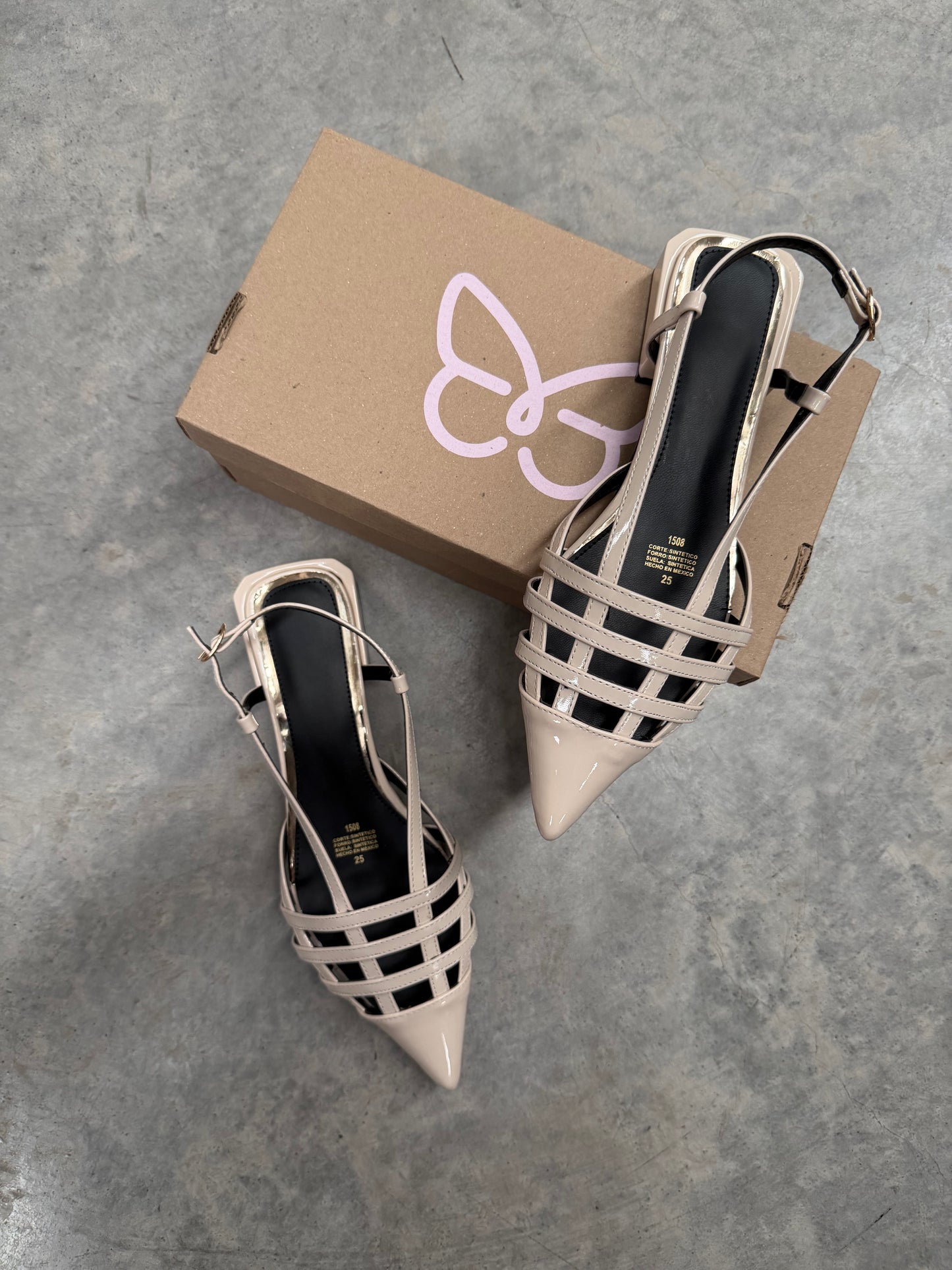 1508L Zapatilla Sintético Charol Miga