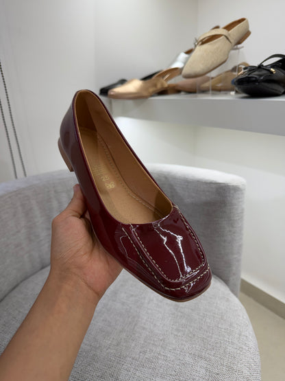 4079R Casual Sintético Charol Vino