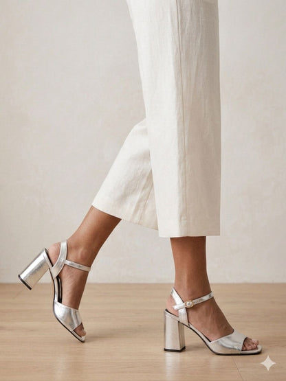 1700L Zapatilla Sintético Napa Elite Plata
