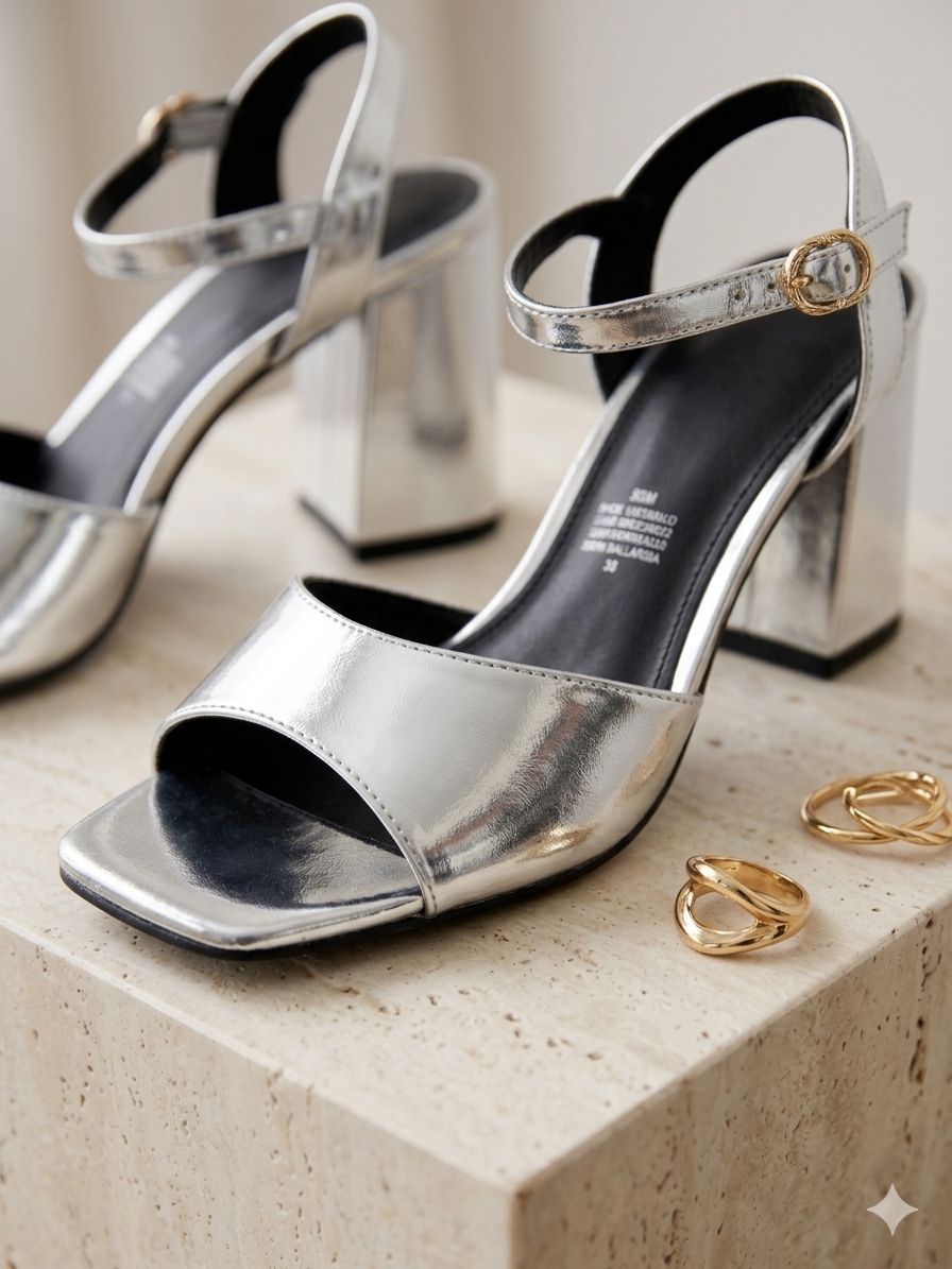 1700L Zapatilla Sintético Napa Elite Plata