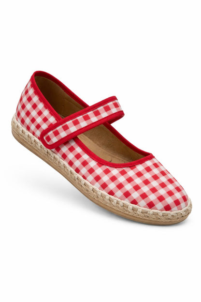 2200R Casual Textil Lona Cuadros Rojo