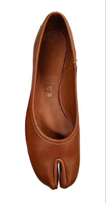 4801R Tabbi zapato estilo japones color tan hecho con material de alta calidad