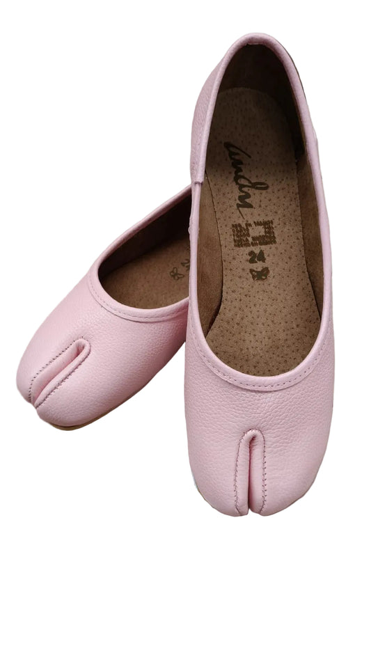 4801R Tabbi Piel Rosa Zapato Estilo Japones Hecho Con Material De Alta Calidad