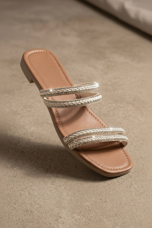 497 Sandalia Tira Beige