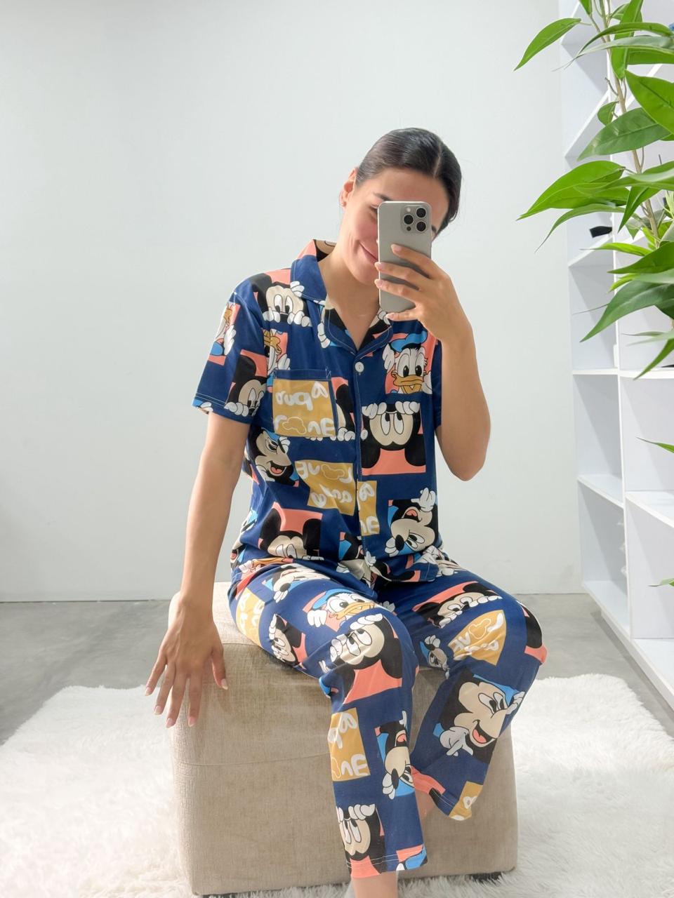 Z1004 Pijama 2 Piezas Marino