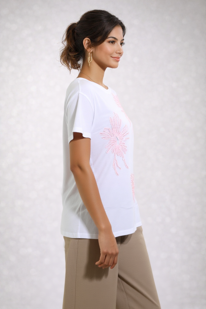 20056 Blusa Blanco/Rosa