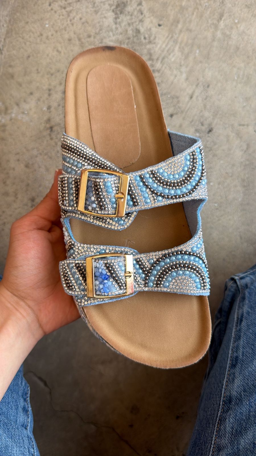 11A Sandalia Sintético Azul