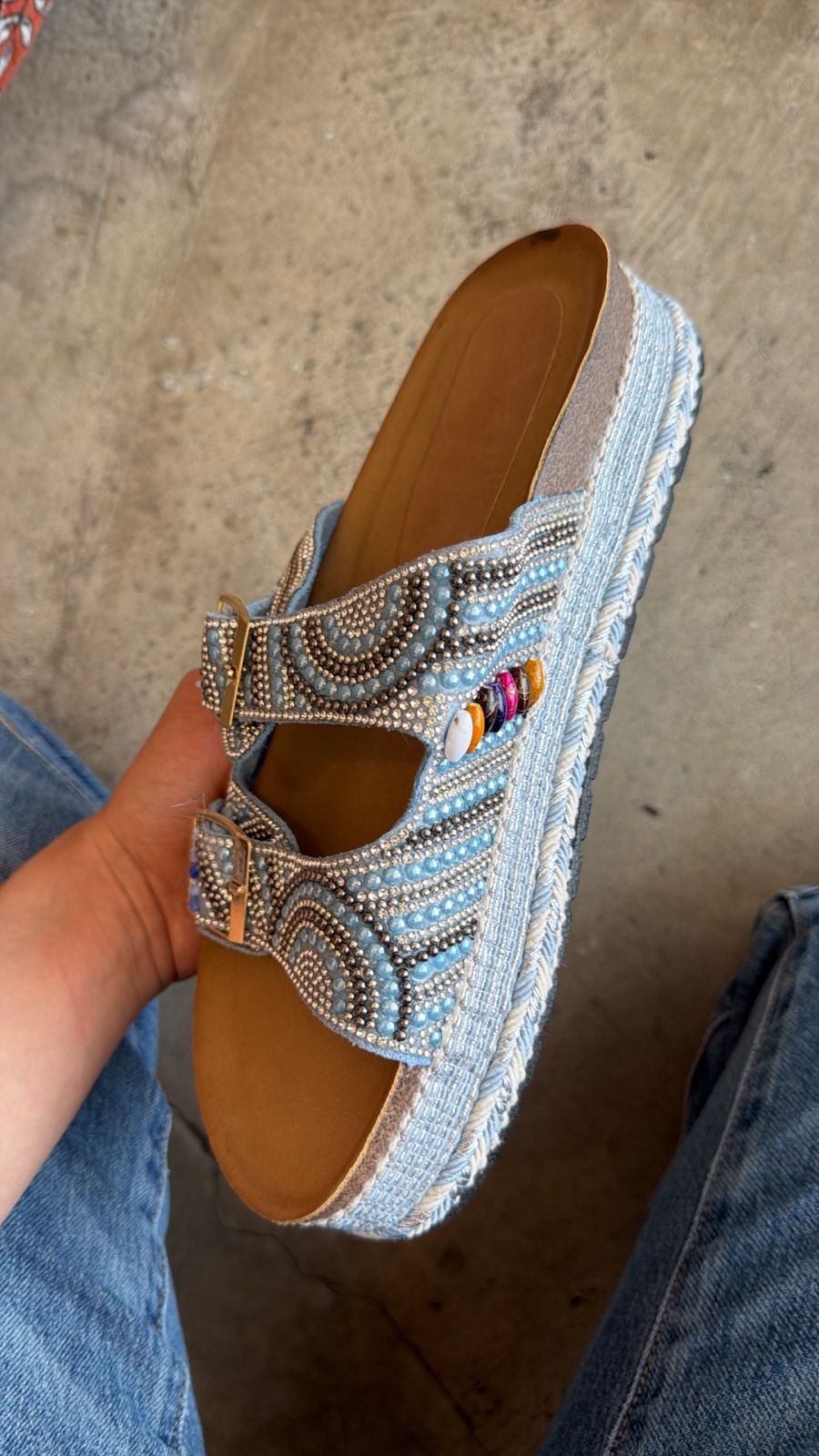 11A Sandalia Sintético Azul