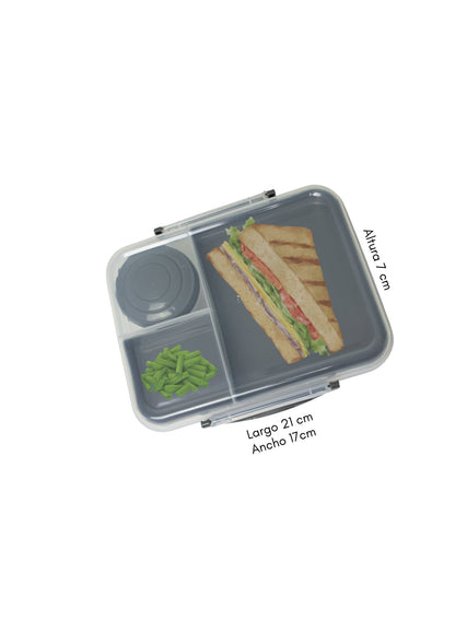 CK23849 - 1 Sandwich y Lunchbox Gris - Mayoreo Calzado AndyHOGAR