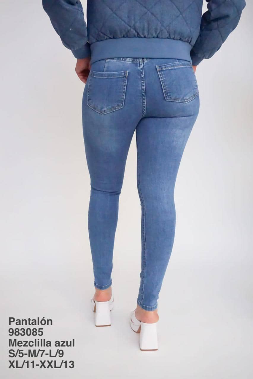 983085 Pantalón Mezclilla Azul - Mayoreo Calzado AndyROPA