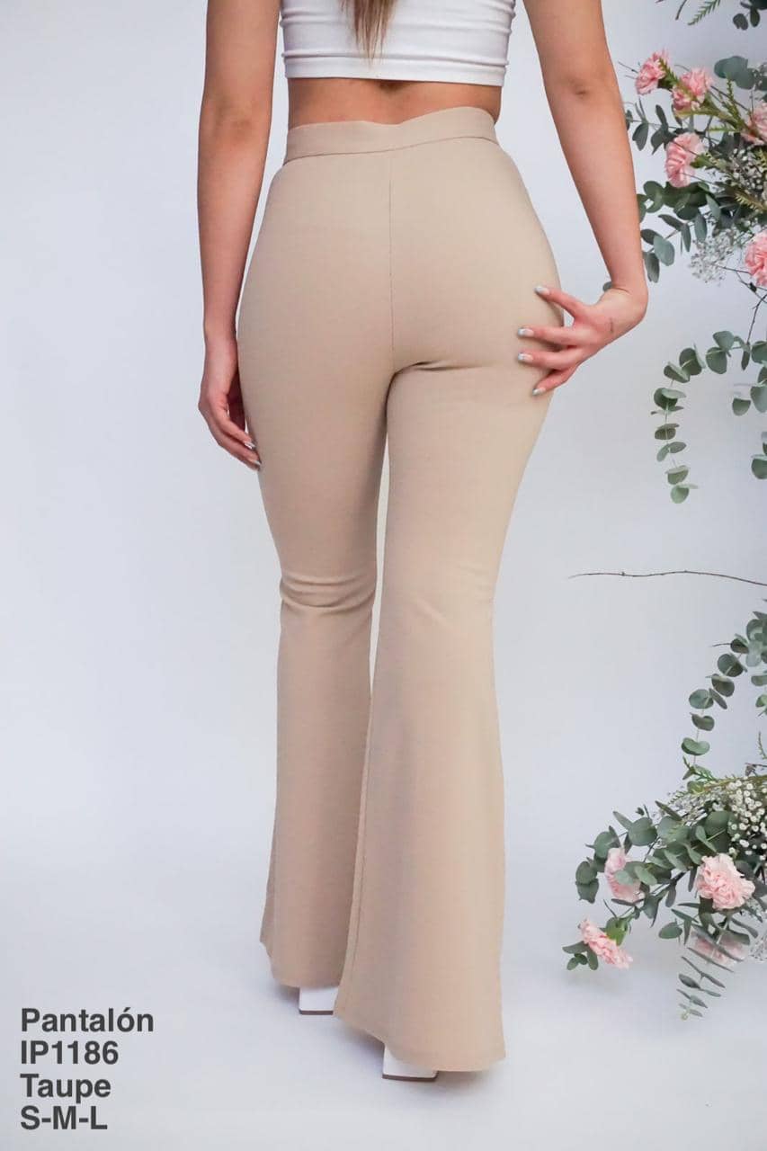 IP1186 Pantalón Taupe - Mayoreo Calzado AndyROPA