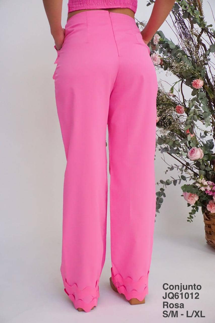 JQ61012 Conjunto Rosa - Mayoreo Calzado AndyROPA