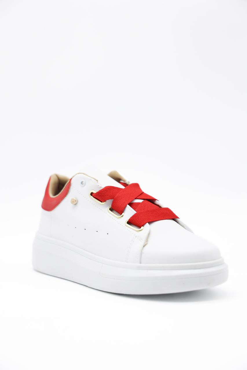 9353 Cabra Blanco/Rojo - Mayoreo Calzado Andysin marca TENIS