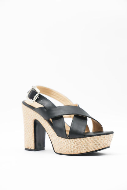 2210 Nairobi Negro/Yute Natural - Mayoreo Calzado Andysin marca ZAPATILLA