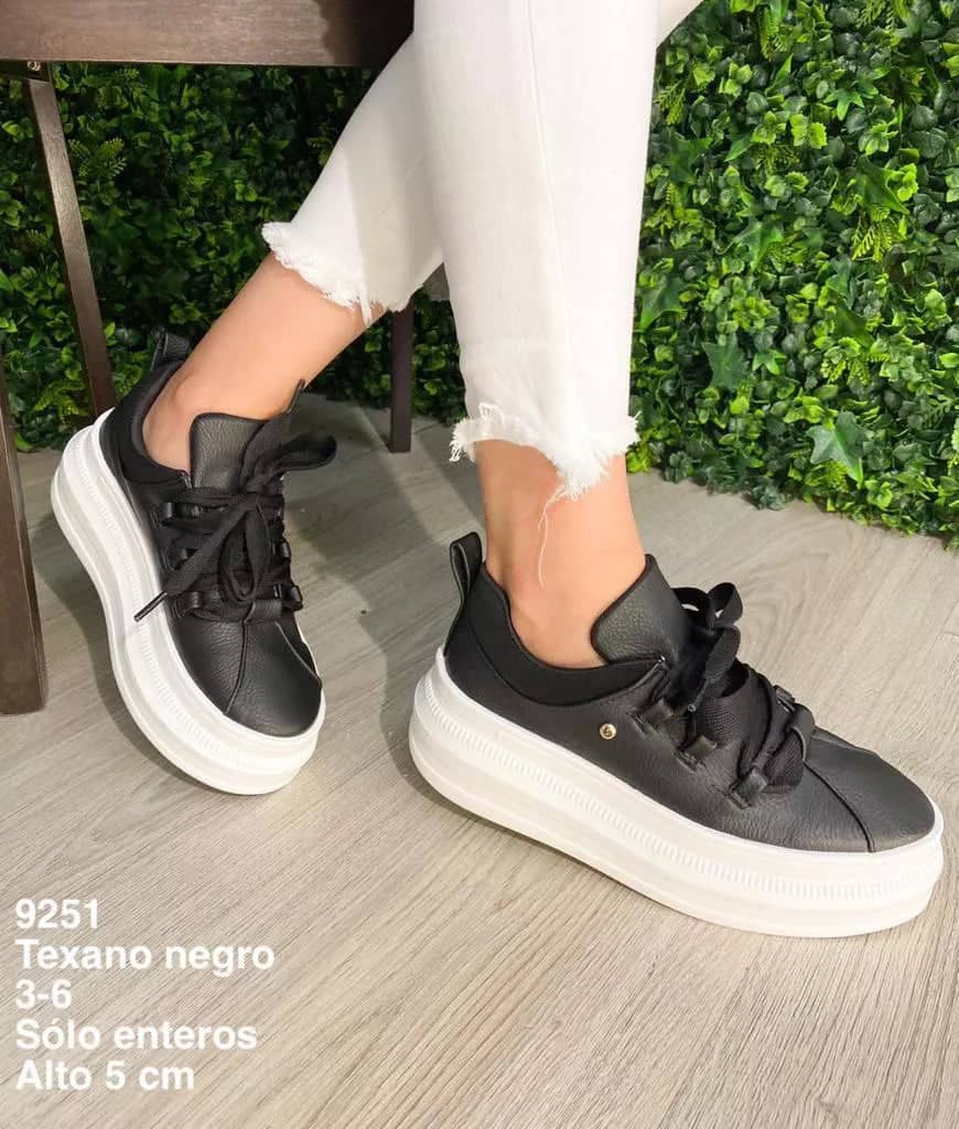 9251 Texano Negro - Mayoreo Calzado AndyTENIS