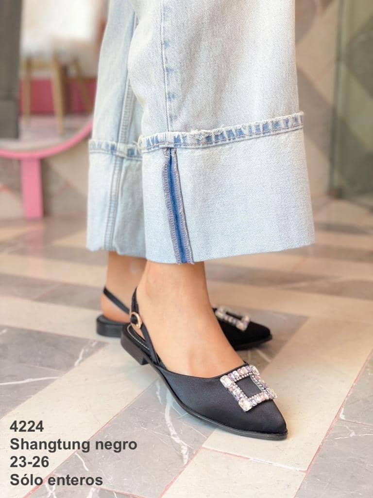 4224 Shangtung Negro - Mayoreo Calzado AndyCASUAL