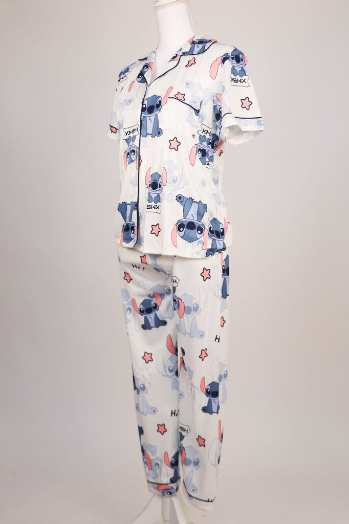 53001 Pijama Set 2 Piezas Blanco - Mayoreo Calzado AndyPIJAMA