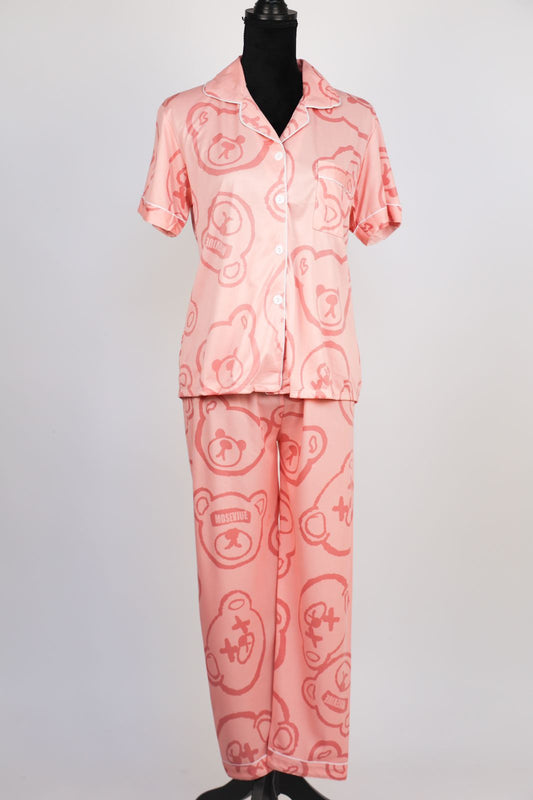 53003 Pijama Set 2 Piezas Rosa - Mayoreo Calzado AndyPIJAMA
