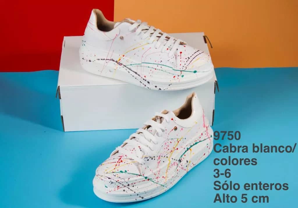 9750 Cabra Blanco/Colores - Mayoreo Calzado AndyTENIS